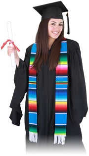 Ethnic Graduation Stole Genuine Serape